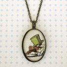 A mad tea party Gunmetal necklace