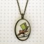 A mad tea party Gunmetal necklace
