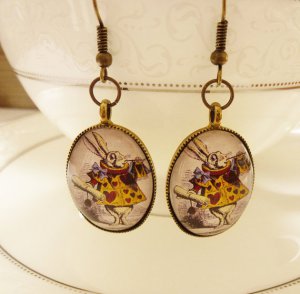 Nowonder White Rabbit Earrings