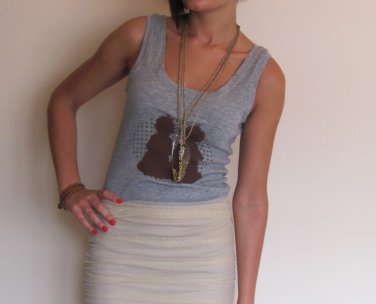 Grey Twins (Gemini) Silhouette Tank Top