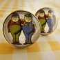 Tweedle dee and tweedle dum cufflinks (from Alice in Wonderland)