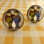 Tweedle dee and tweedle dum cufflinks (from Alice in Wonderland)