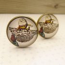 Humpty Dumpty cufflinks (from Alice in Wonderland)