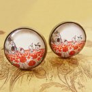 In a field of poppies cufflinks