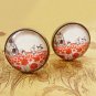 In a field of poppies cufflinks