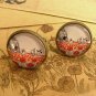 In a field of poppies cufflinks