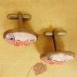 In a field of poppies cufflinks