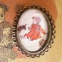 Red Dorothy and Toto brooch