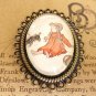 Red Dorothy and Toto brooch