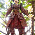 Rare Vintage Burmese Marionette Puppet. "Yoke Thay" 'The Warrior'. FREE SHIPPING.
