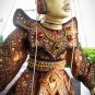 Rare Vintage Burmese Marionette Puppet. "Yoke Thay" 'The Warrior'. FREE SHIPPING.