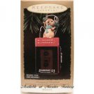 MESSAGE OF CHRISTMAS 1993 Hallmark-RECORDER Chipmunk wHeadphones NRFB