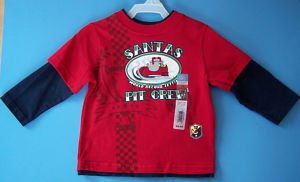 SANTAS PIT CREW LONG SLEEVE SHIRT 18 M NEW