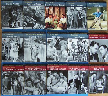 (15) GOLDEN MOVIE CLASSICS VIDEO DVD's