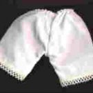 MA ECRU COTTON-PANTELOONS-PICOT  8-10" dolls