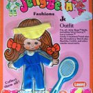 1982 Lanyard 5"JELLY BEAN JOGGING  DOLL FASHION MIP