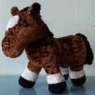 SOFT VELVETY BROWN 12" x 9" BATTAT EQUESTRIAN BROWN PONY STUFFED ANIMAL Tushtag