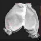 MA WHITE COTTON PANTELOONS - 8-10" dolls