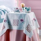 ELEGANT ROSE TABLE CLOTH TOPPER 34" Square  NEW