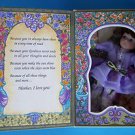 MOTHER'S DAY GREETING CARD DOLL w/ BOUQUET  6" Brown Hair & Blue Eyes 1994 NRFB