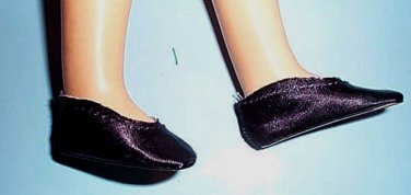 MA BLACK  SATIN  SLIPONS - Mint - FIT TONI