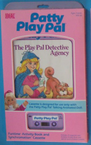 1987 IDEAL TALKING ANIMATED  PATTY PLAY PAL THE PLAYPAL DETECTIVE  BOOK CASSETTE