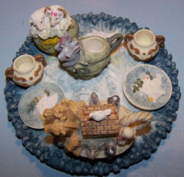 NOAH'S ARK 10 pc. TEASET Popular Imports Inc. NRFB