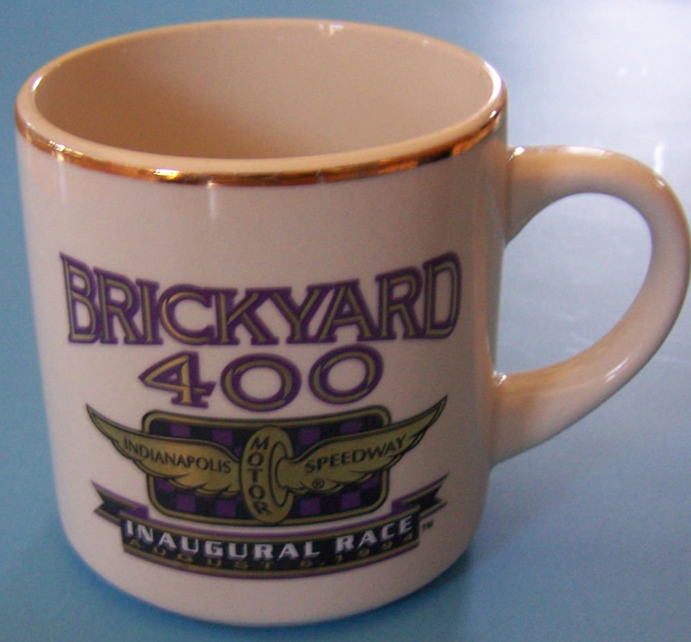 CERAMIC MUG BRICKYARD 400 1994 Indianapolis Motor Speedway COFFEE CUP MUG