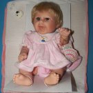 16" DANEA FLORA GIRL  BABY DOLL JOINTED ALL VINYL WIGGED MIB REBORNING or PLAY
