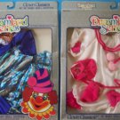 (2) DREAMLAND SERIES CLOWN CLASSICS HOT PINK & BLUE  16-18" BABY CPK 1986 NRFB