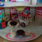 WONDER 2 STORY PLAN TOYS MALL w/ HAIR SALON BOUTIQUE FAST FOOD TOYLAND 5 PEOPLE