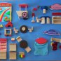 WONDER 2 STORY PLAN TOYS MALL w/ HAIR SALON BOUTIQUE FAST FOOD TOYLAND 5 PEOPLE