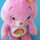 13" SINGING CHEER RAINBOW CARE BEAR PLUSH PINK TALKS & SINGS TCFC 2007