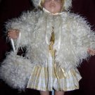 18" AMERICAN GIRL FUR COAT, CAP 7 MUFF fits other 18-19" dolls