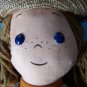 Perfect Fall Decoration 16" Country Rag Doll Girl with Straw Hat New