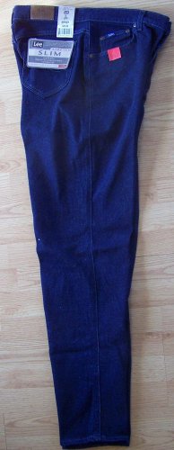 LEE STRETCH SLIM  5-POCKET ORIGINAL JEANS SIZE 16 lONG  New with all Tags