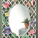 BUTTERFLY FLORAL LATTICE MIRROR  NRFB