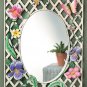 BUTTERFLY FLORAL LATTICE MIRROR NRFB
