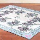 BUTTERFLY 86" long x 67" wide THROW for Floor or Couch Tablecoth MIP NEW