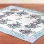 BUTTERFLY 86" long x 67" wide THROW for Floor or Couch Tablecoth MIP NEW