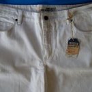 FADED GLORY NARROW-STRETCH BOOTCUT WHITE JEANS MODERN FIT Size 16 Avg NEW w/TAGS