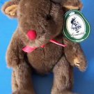 13" Geppeddo PLUSH MINK COLORED ADORABLE DEER  with Tag