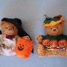 5" HALLOWEEN BEARS Set  of 2  Decoraion MIB NEW