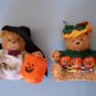 5" HALLOWEEN BEARS Set of 2 Decoraion MIB NEW