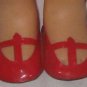 Vintage MATTEL SINGING CHATTY RED T STRAP SHOES - fit many 14-16" Dolls