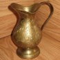 Vintage 5.5" Unique Shaped Solid BRASS PITCHER