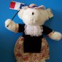 16" FRIENDSHIP BEARS FRANCE JOSIE French frock and Flag w Paper & Tush Tag NEW