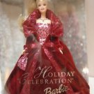 2002 HOLIDAY BARBIE DOLL dressed in Dark Red Gown NRFB