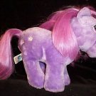 10" VINTAGE 1984 BLOSSUM MY LITTLE PONY MLP SOFTI PURPLE w/ STARS HASBRO Tushtag