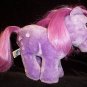 10" VINTAGE 1984 BLOSSUM MY LITTLE PONY MLP SOFTI PURPLE w/ STARS HASBRO Tushtag